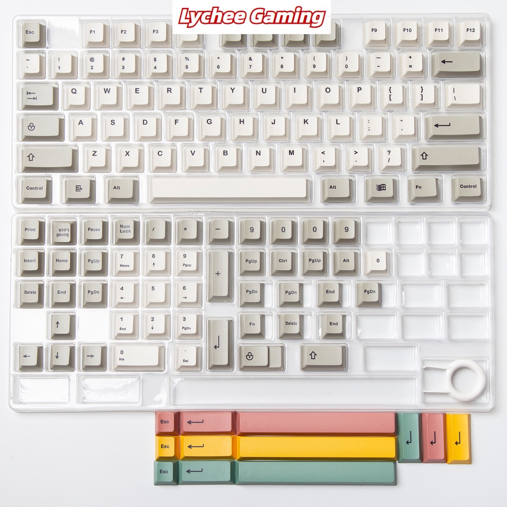 Thai MDA XDA Cherry 9009 ปุ่มกดคีย์บอร์ด PBT 61 64 68 84 87 96 98 100 สไตล์วินเทจย้อนยุค