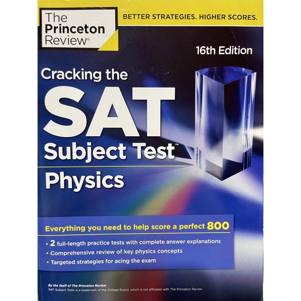 Sale35% Cracking the SAT Subject Test in Physics, 16th Edition