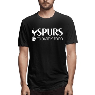 เสื้อยืด พิมพ์ลายกราฟฟิค Tottenham Hotspur Football Club Spurs Dare Is To Do สีเทาเข้ม สําหรับผู้ชาย