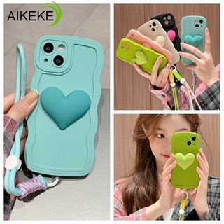 เคสโทรศัพท์มือถือ ซิลิโคน ลายหัวใจ สีแคนดี้ พร้อมสายคล้อง ปรับได้ สําหรับ Samsung Galaxy S23 S22 Plus Ultra S23+ S22+ S20 FE