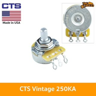 CTS Pot Split Shaft Vintage ก้นบุ๋ม 250KA (Tone/Volume)