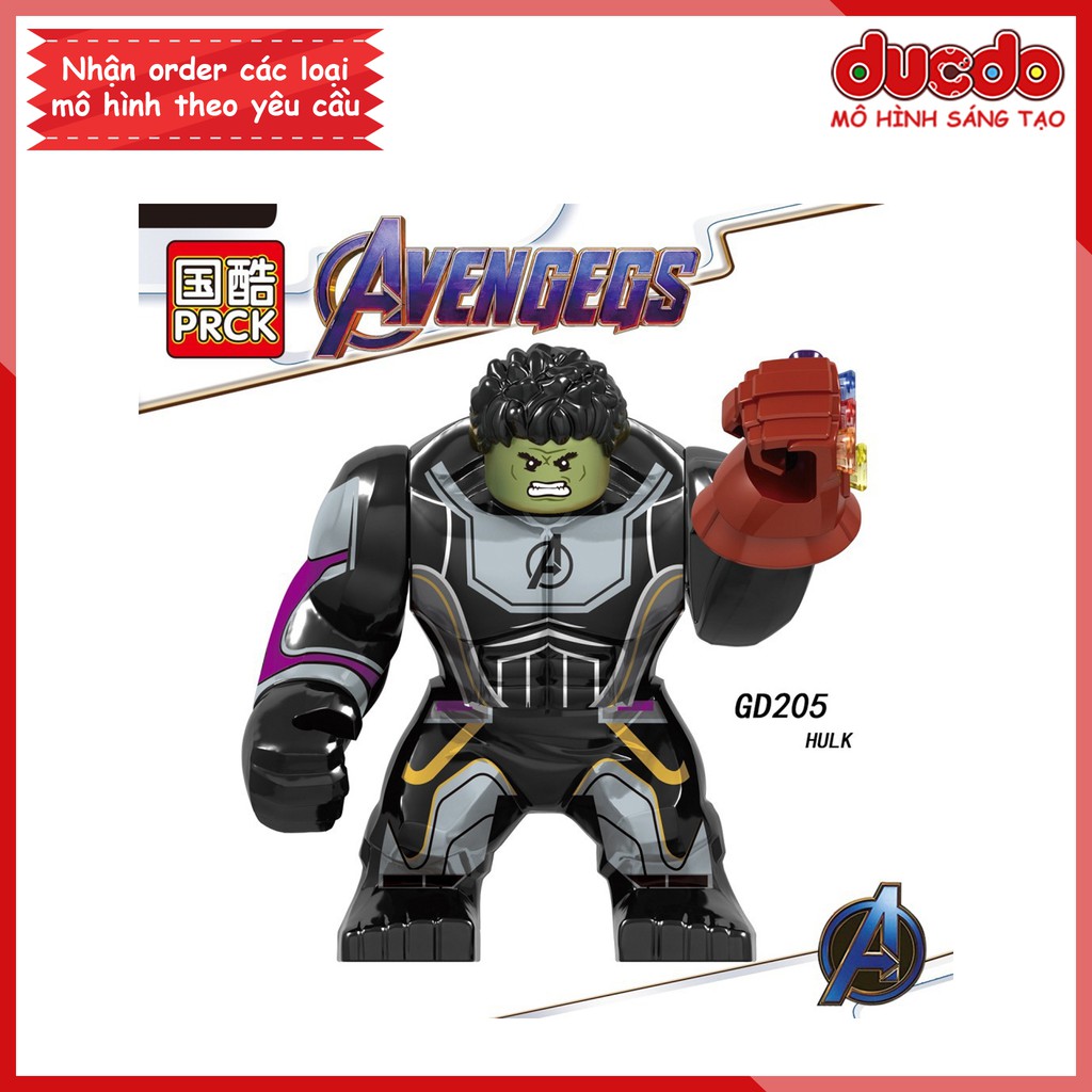Bigfig HULK End Game Infinity full Stone Gloves - Minifigures Big Fig Iron Man GD205 LeLe Puzzle Toy