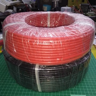สายไฟซิลิโคน ทนความร้อนสูง 6AWG 7AWG 8AWG 10AWG 12AWG 14AWG 16AWG 18AWGทองแดงแท้เคลือบดีบุก ตัดแบ่งขายแยกสีดำ และ สีแดง