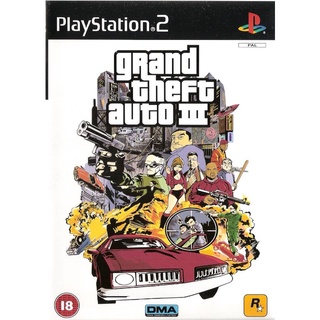 Grand Theft Auto III ps2 แผ่นไรท์ แผ่นเกมPS2 เกมเพทู แผ่นplay2 ps2