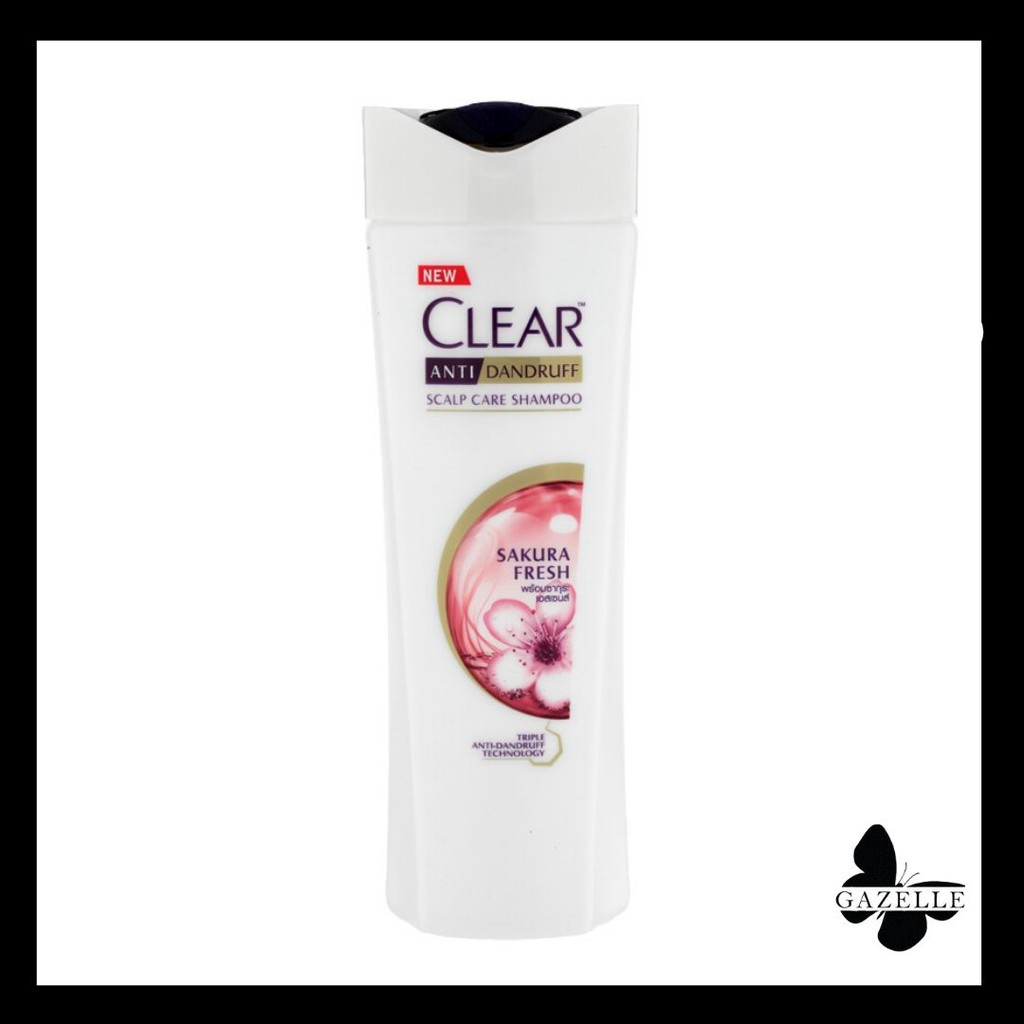 CLEAR Anti-Dandruff Shampoo Sakura Fresh Pink เคลียร์ แชมพูขจัดรังแค ซากุระ เฟรช สีชมพู[120ml.]