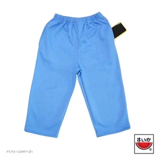 เสื้อแตงโม (SUIKA) - เกงเกงเอวยางยืด ขา 3 ส่วน รุ่น COMFYสี ไวน์ เขียว น้ำตาล ฟ้า ม่วง กะปิ ส้ ( PT.P3-COMFY)