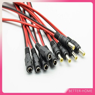 12 โวลต์ ตัวผู้ ตัวเมีย เชื่อมต่อ อุปกรณ์ DC 5.5 * 2.1mm แจ๊…