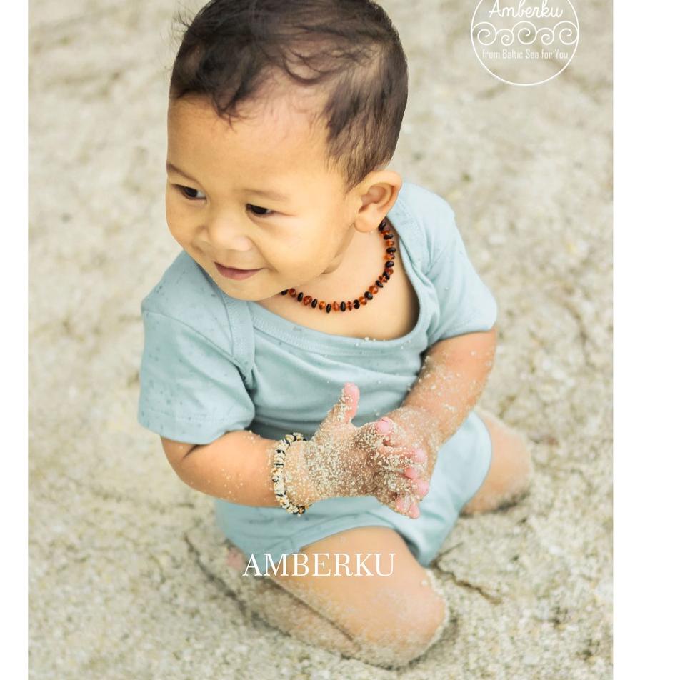 (แนะนํา) สร้อยคอเด็กวัยหัดเดิน AMBERKU Amber K23F