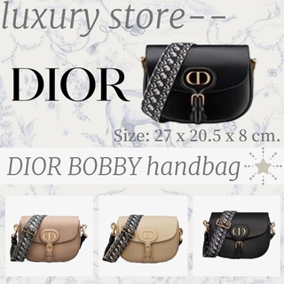 ดิออร์   DIOR  DIOR BOBBY กระเป๋าถือขนาดใหญ่/กระเป๋าสะพายข้าง/กระเป๋าสะพายไหล่/กระเป๋าผู้ชาย/รูปแบบล่าสุด