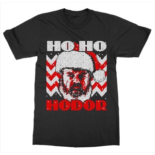 เสื้อยืดผ้าฝ้ายพิมพ์ลายขายดี เสื้อยืดแขนสั้น พิมพ์ลายภาพยนตร์ Ho Hodor  ของขวัญคริสต์มาส ซานต้า แฟชั่นฤดูร้อน สําหรับผ