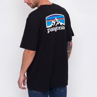 เสื้อยืดแขนสั้น ผ้าฝ้าย พิมพ์ลาย Patagonia สวมใส่สบาย ใช้งานกลางแจ้ง สําหรับผู้ชาย