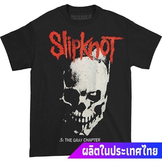 Bravadoเสื้อยืดผู้ชาย Bravado Slipknot Skull &amp; Tribal Black T-Shirt Bravado Round neck T-shirt