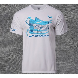 เสื้อยืด BROOKS Cushion Hiking and Trail Running Drifit Shirt Marathon