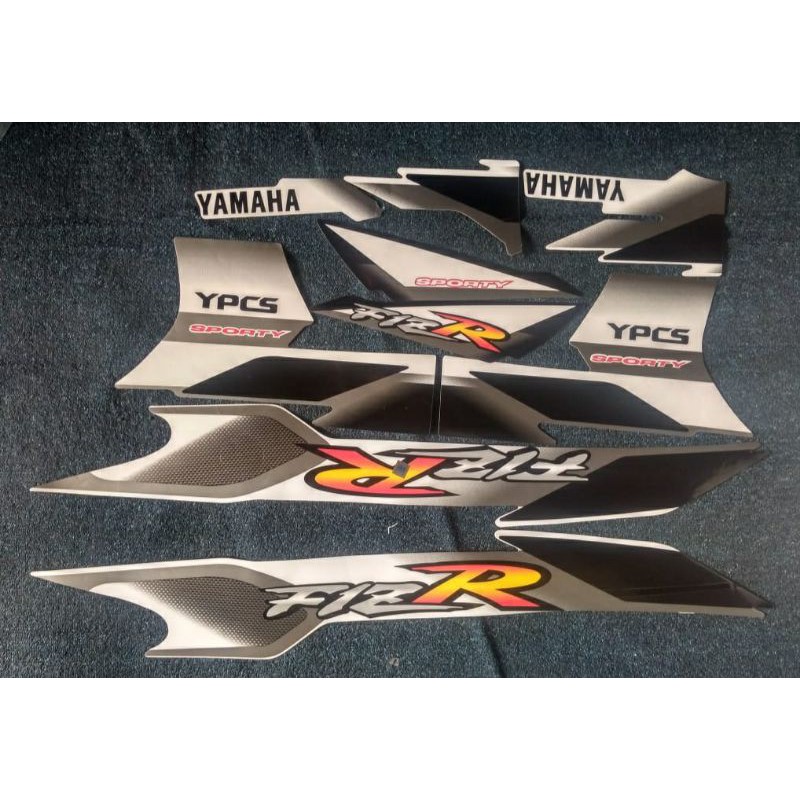 Yamaha F1ZR 2001 สติ๊กเกอร์แถบมอเตอร์ไซค์สีดํา