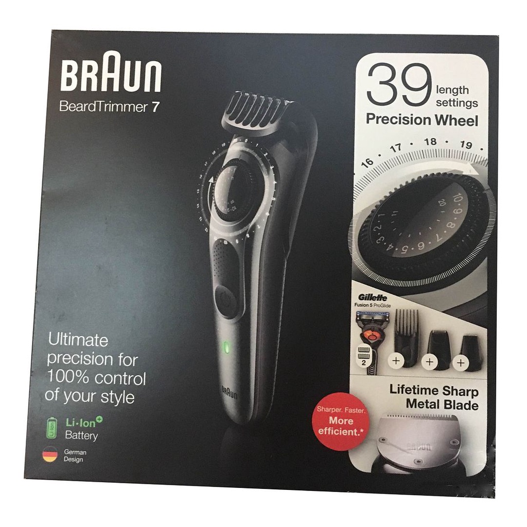 Braun Beard Trimmer 7 BT7240 Shave & Trim Kit (US Plug) - 39 Length Settings