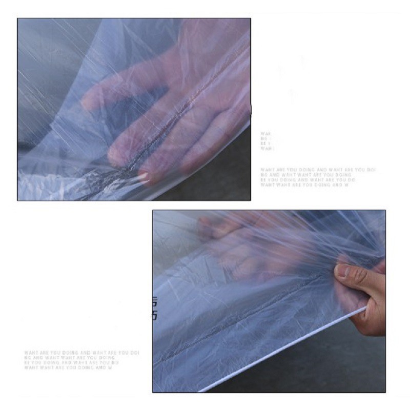 ผ้าคลุมรถ แบบใส ป้องกันน้ำและฝุ่น พิเศษหนากว่าเดิม 2 เท่า (พร้อมส่ง) - รูปที่ 2