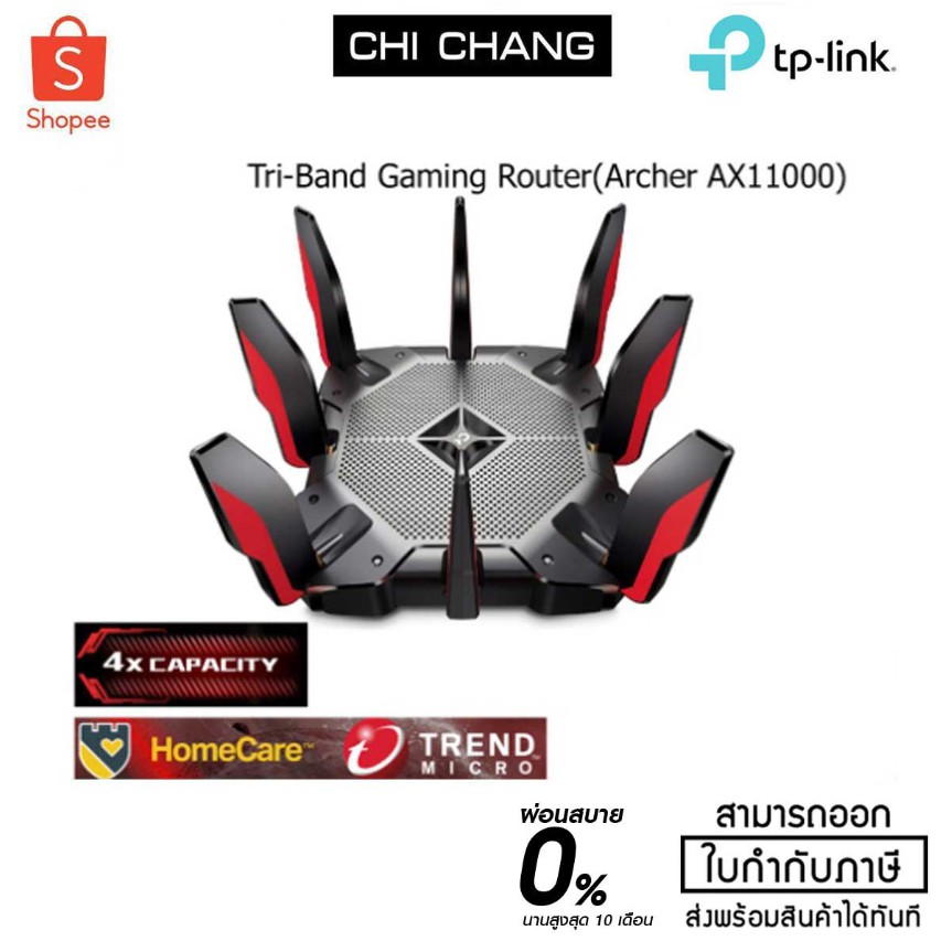 TP-Link  Archer AX11000 Next-Gen Gaming Router สเปคโหดรองรับ Wi-Fi 6