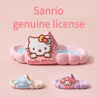 ☑รองเท้าแตะ Sanrio☑Sanrio รองเท้าแตะ กันลื่น ลายการ์ตูนแมว เหมาะกับฤดูร้อน สไตล์เจ้าหญิง สําหรับเด็กผู้หญิง