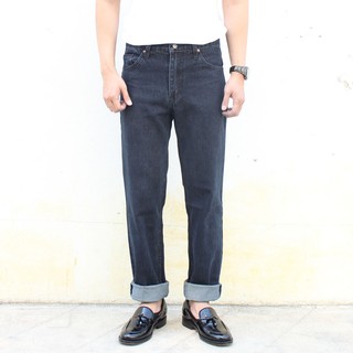 Golden Zebra Jeans กางเกงยีนส์ขากระบอกสีมิดไนท์บลูผ้าไม่ยืด(Size เอว 28-44)