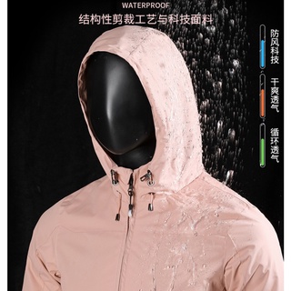 Women Waterproof Jakcet เสื้อแจ็คเก็ตบอมเบอร์ เสื้อแจ็คเก็ตกันลม กันน้ำ แฟชั่นผู้ชาย