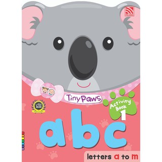 หนังสือแบบฝึกหัดเตรียมอนุบาล Tiny Paws abc Activity Book 1 (a-m) Pelangithai