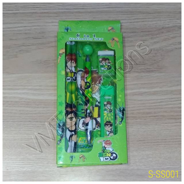[S-SS001] Vtt_childrens Stationery set / 6in1 ชุดเครื่องเขียน / ชุดเครื่องเขียน 6in1