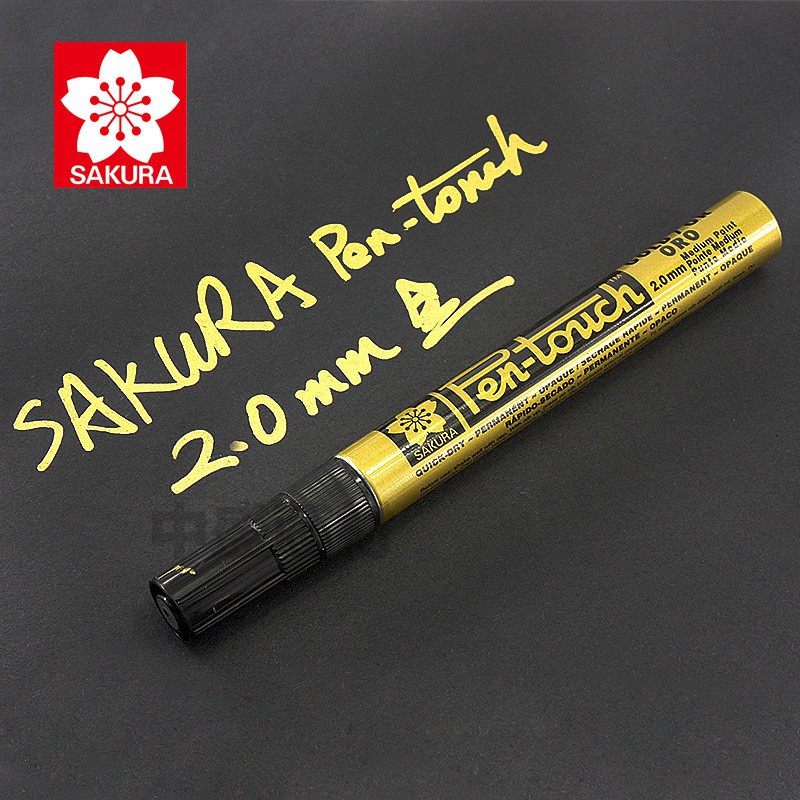 ☍⊙☃ปากกาเพ้นท์ SAKURA PAINT MARKER ซากุระ 1.0 / 2.0 mm. ปากกาน้ำมัน เขียนกระจก โลหะ พลาสติก ติดแน่น