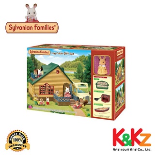 Sylvanian Families Log Cabin Gift Set (Green Roof) / ซิลวาเนียน แฟมิลี่ กระท่อมตากอากาศ กิ๊ฟเซ็ท (หลังคาสีเขียว)