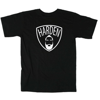 ถูกสุดๆเสื้อยืดแขนสั้น คอกลม ผ้าฝ้าย ระบายอากาศได้ดี พิมพ์ลายโลโก้ James Harden Brooklyn Nets แฟชั่นยอดนิยม