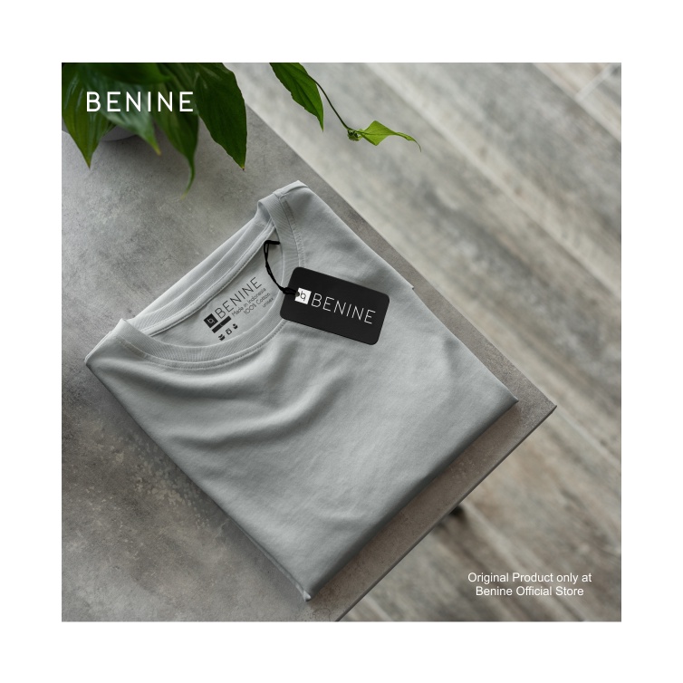 เสื้อยืด Benine Plain Smoke Grey / เสื้อยืด Distro พรีเมี่ยม / เสื้อยืดผู้ชายและผู้หญิง / แขนสั้น