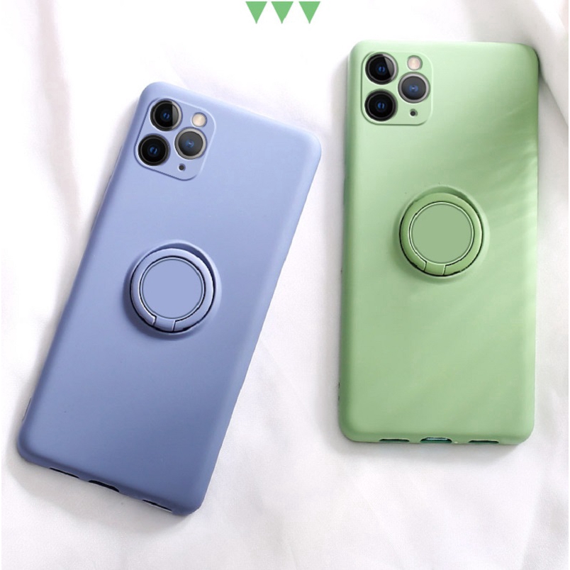 เคท ไอโฟน เคสซิลิโคน iPhone XS XR i6 i7 i8 Plus เคท With Ring Holder iPhone SE Soft Case เคสแข็ง iPhone TPU Case #8