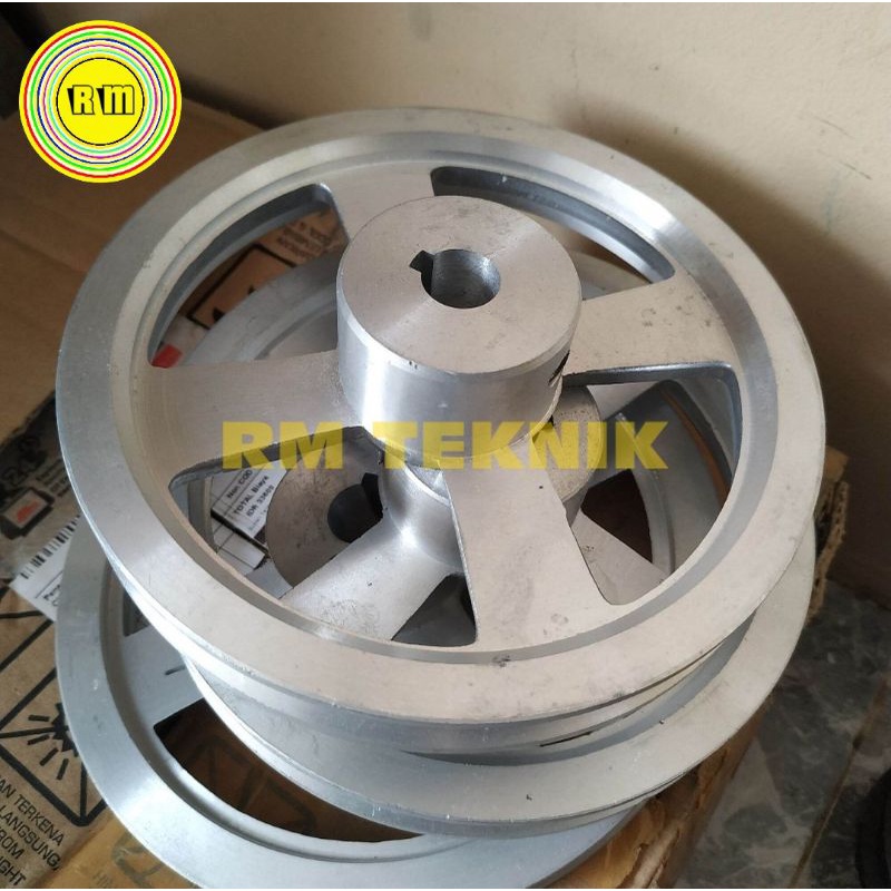Pulley Pulley 6 นิ้วเป็น 19 mm A1 one line vanbelt Pulley อะลูมิเนียม