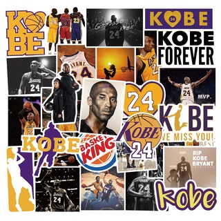 💥พร้อมส่ง💥NBA Kobe Bryant james โคบี ไบรอันต์ sticker สติกเกอร์กันน้ำรูปแบบที่แตกต่างกัน, 50 ชิ้น