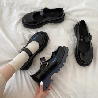 เช็ครีวิวสินค้าส่งจาก ไทย รองเท้านักเรียน รองเท้าหนังไซส์เล็กสไตล์อังกฤษสำหรับนักเรียน รองเท้าหนังสไตล์ญี่ปุ่น