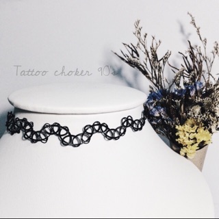 ➰Choker ric rac tatto➰หนา ราคา 40 ฿