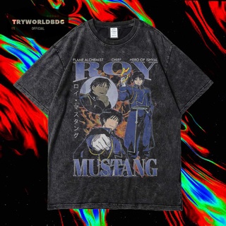 เสื้อยืด โอเวอร์ไซซ์ โอเวอร์ไซซ์ พิมพ์ลาย ROY MUSTANGสามารถปรับแต่งได้