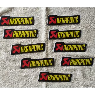 สติ๊กเกอร์ติดครอบท่อ Akrapovic งานpvc  ขนาด 3.5x11 cm