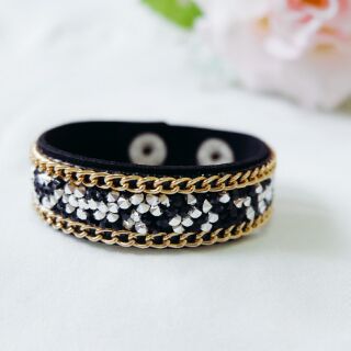 Gem Leather Bracelet