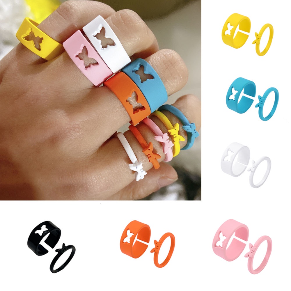 OKDEALS???? 2PCS Vintage Couple Rings Set Friendship Gifts Rings For ...
