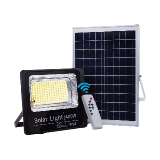 โปรโมชั่น : C2L6D9 ซื้อขั้นต่ำ 300 ลดทันที 60.-ไฟสปอตไลท์ Solar Spotlight Flood Light Bright Outdoor Remote Control Solar LED