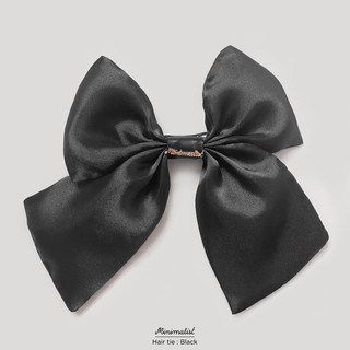 𝐌𝐈𝐍𝐈𝐌𝐀𝐋𝐈𝐒𝐓 hair tie (black) กิ๊บโบติดผม