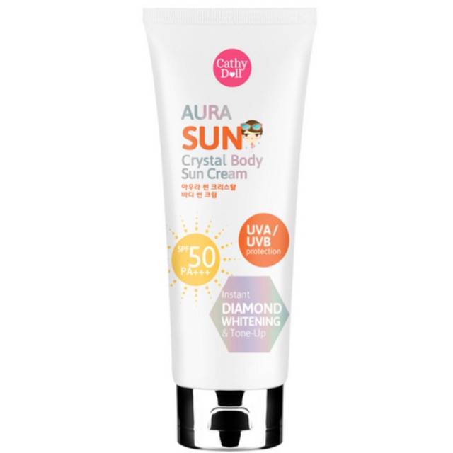 ครีมกันแดด Karmart Cathy Doll Aura Sun Crystal Body Sun Cream SPF50 PA+++ 138 ml.