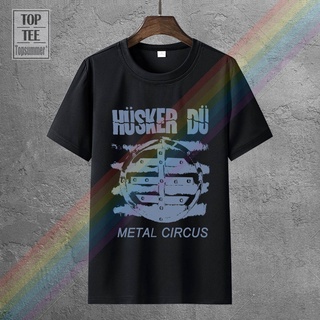 เสื้อยืดผู้ 【Sportwear】แม่พิมพ์ผ้าฝ้าย 100% ลาย Husker Du Metal Circus Sst Records Bob Vtg Reprint 1991 LHZY S-5XL