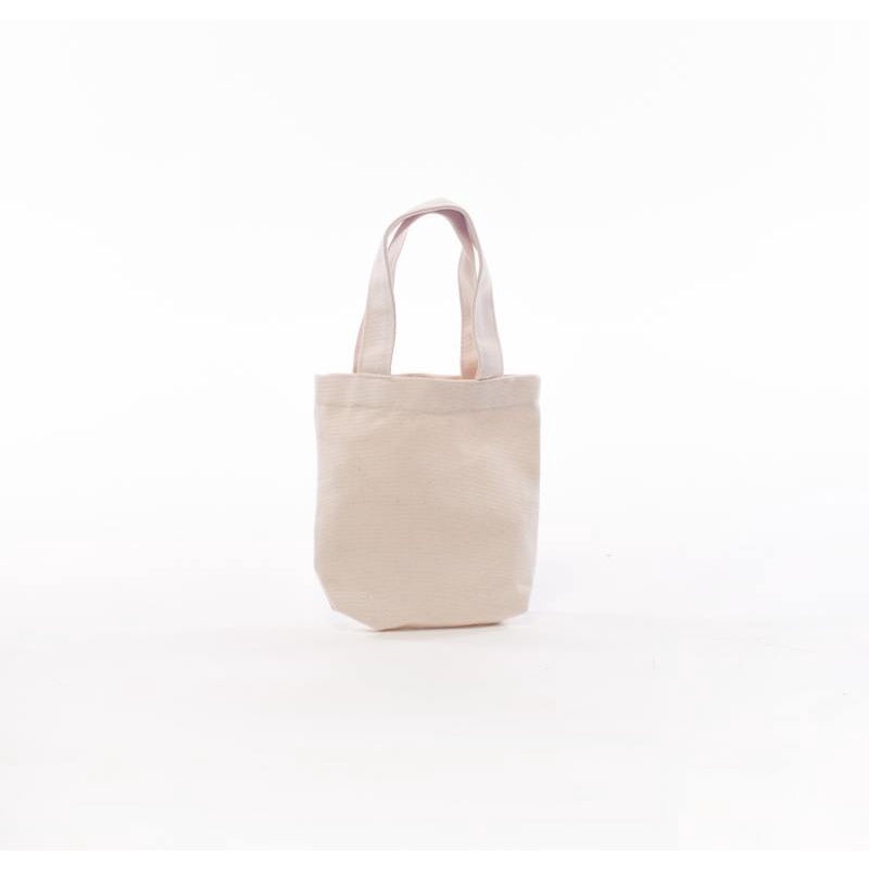กรีน ค๊อตตอน กระเป๋าผ้าใบ ไซส์มินิ ไม่พิมพ์ ขนาด 8.5x8" Green Cotton Mini Canvas Cotton Tote Bag 4280