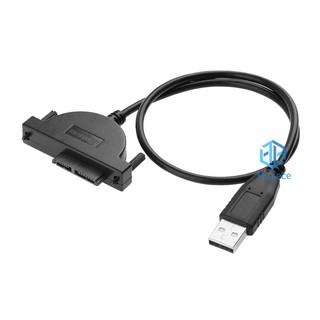 สายเคเบิ้ลอะแดปเตอร์ Usb 2 . 0 To Mini Sata 7 + 6 13 Pin สําหรับแล็ปท็อป Cd / Dvd Rom Drive