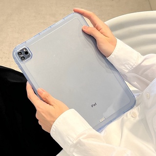 เคส TPU นิ่ม แบบใส กันตก สีแคนดี้ เรียบง่าย สําหรับ iPad Pro 11 2021 iPad 5 2018 10.2 2019 Air 3 10.5 Air 4 10.9 Mini 4 5 6