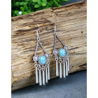 ต่างหูแฟชั่น ต่างหูโบฮีเมียน Bohemian Drop Earrings ส่งจากไทย