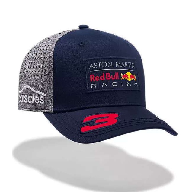 F1 Red Bull Racing หมวกเบสบอล Red Bull Racing หมวกกันแดดปีกโค้ง