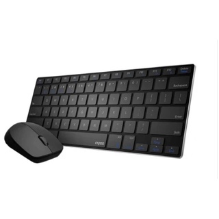 KEYBOARD (คีบอร์ด) RAPOO 9000M BLACK MULTI-MODE WIRELESS BLUETOOTH ULTRA SLIM