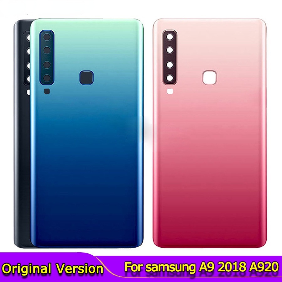 สําหรับ SAMSUNG Galaxy A9 2018 A9 Star Pro A9s กลับแบตเตอรี ่ ประตูฝาครอบด ้ านหลังสําหรับ 6.3" Sams